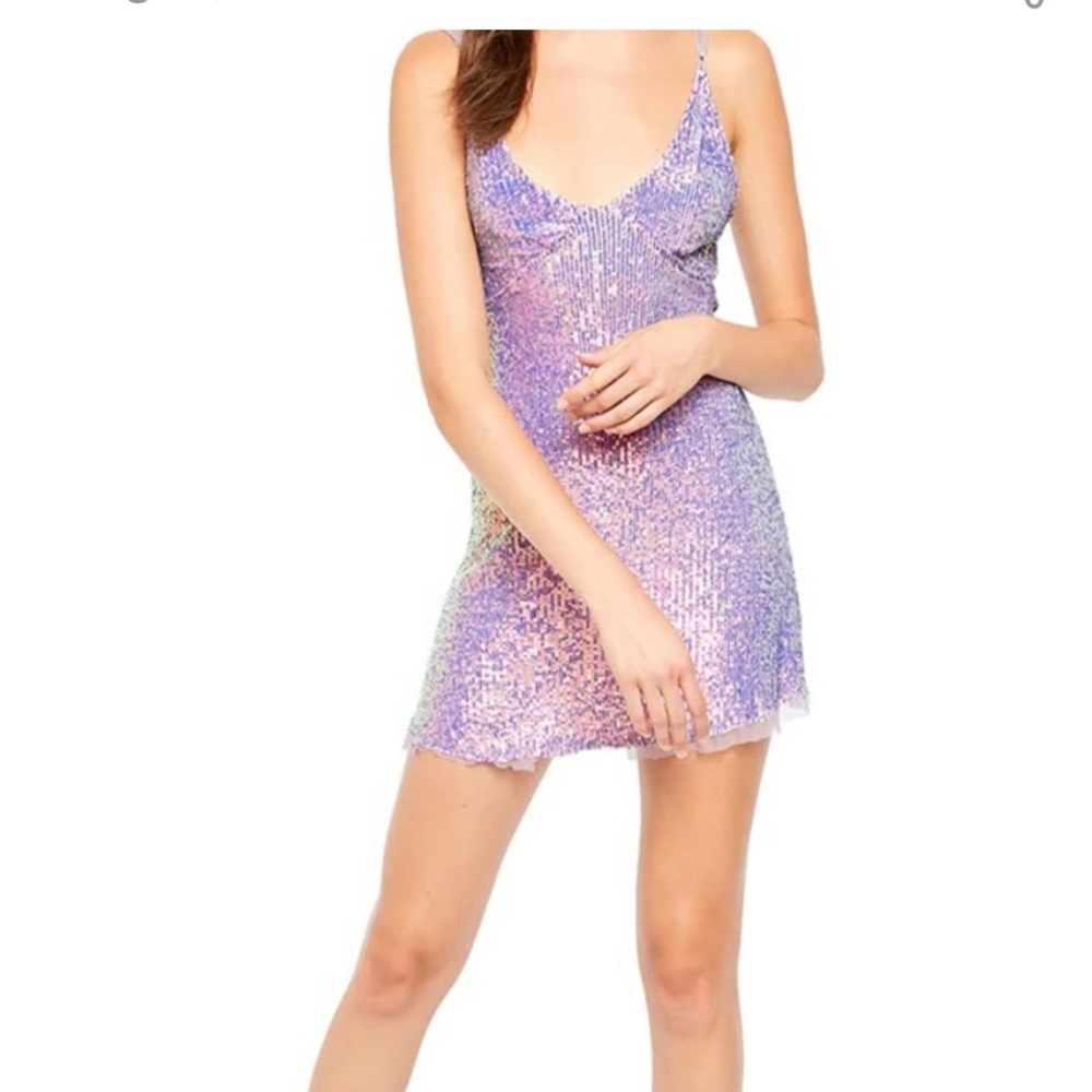 Free People Gold Rush Mini Dress